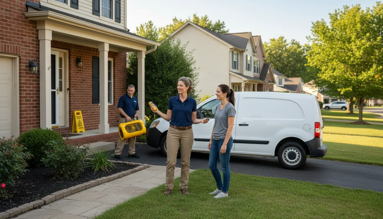Residential water damage restoration in Brooklyn Park, MN